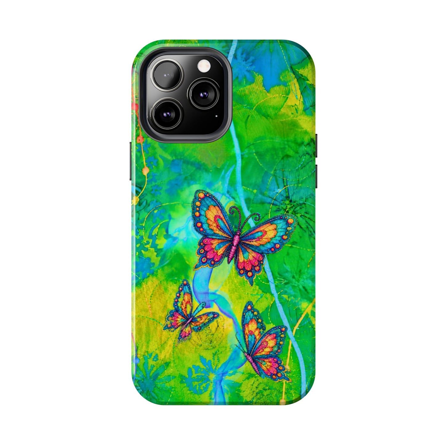 Morning Meditation - Butterfly Garden Tough Phone Case