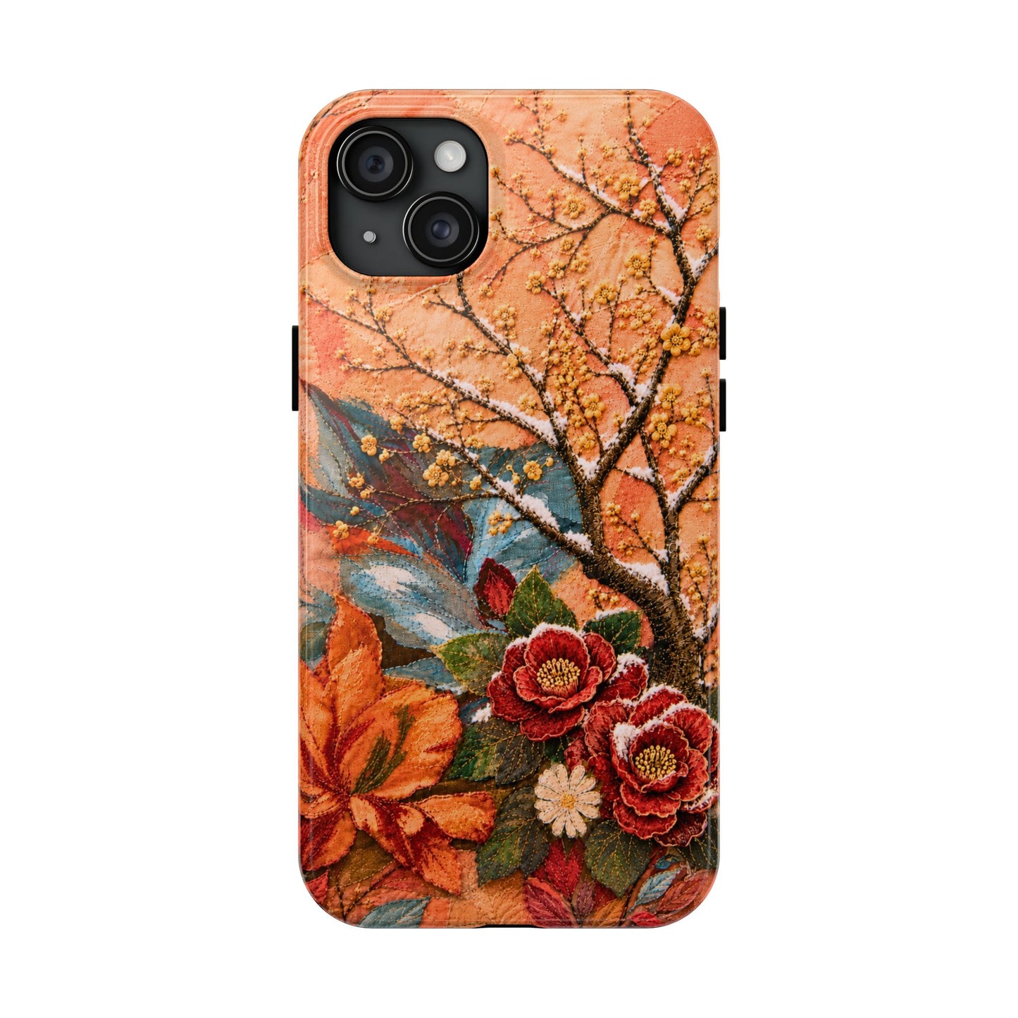 A Flower in Winter - Floral Vintage Tough Phone Case