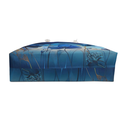 Floral Blue Weekender Bag | Travel Tote