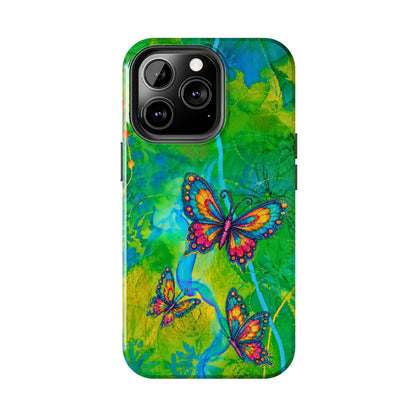 Morning Meditation - Butterfly Garden Tough Phone Case