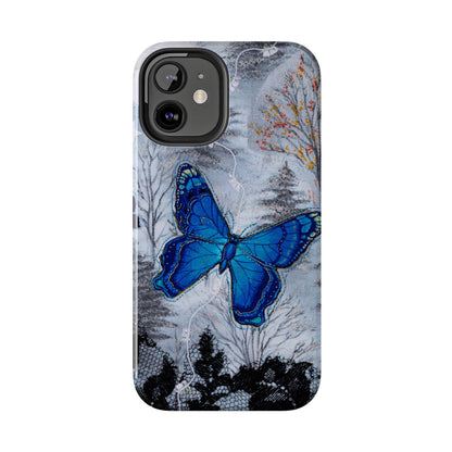 Blue Butterfly Tough Phone Cases