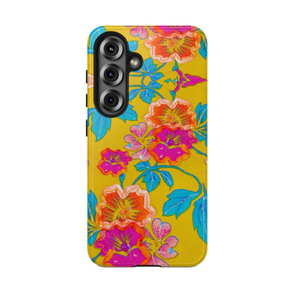 Golden Garden Bloom Tough Phone Cases
