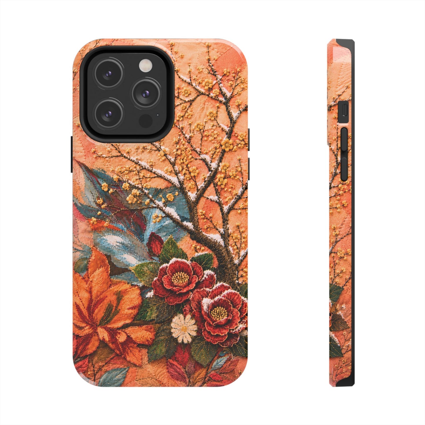 A Flower in Winter - Floral Vintage Tough Phone Case