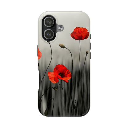 Poppy Modern Art Tough Phone Cases