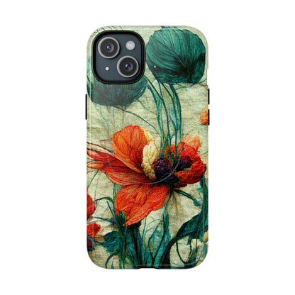 Red Flower MagSafe Phone Cases