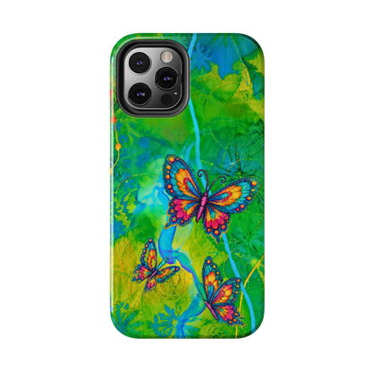 Morning Meditation - Butterfly Garden Tough Phone Case