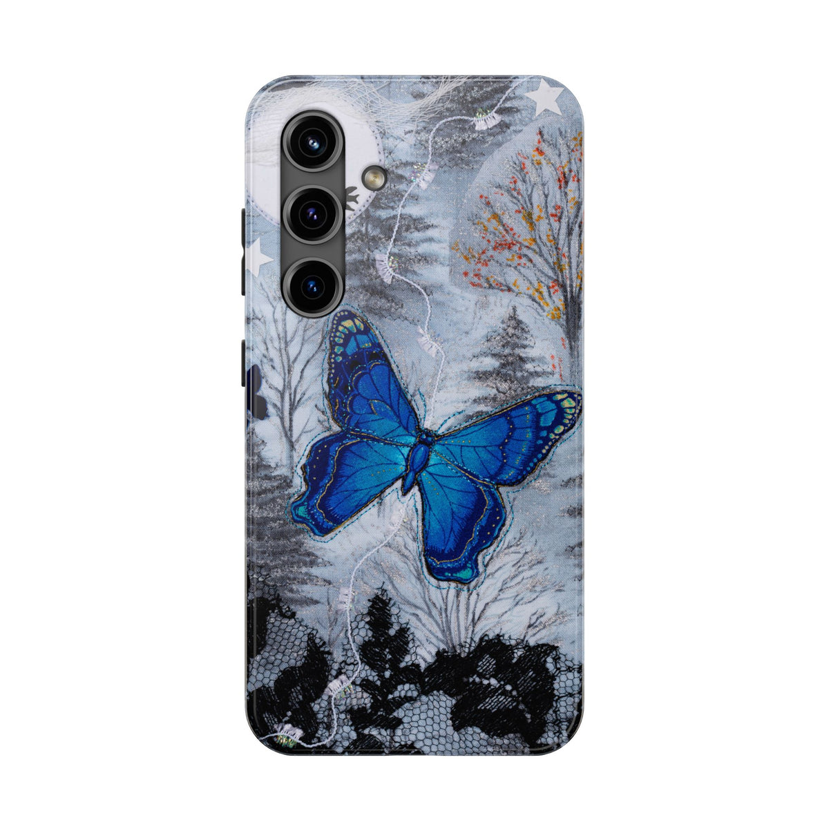 Blue Butterfly Tough Phone Cases