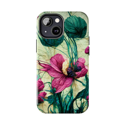 Patty's Plum Oriental Poppy Tough Phone Cases