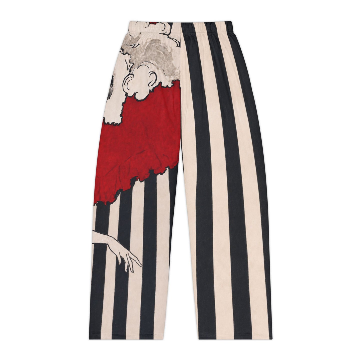 Art Nouveau Woman in Red Hat - Women's Lounge Pants