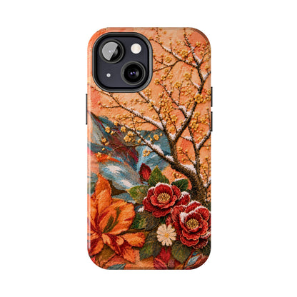 A Flower in Winter - Floral Vintage Tough Phone Case