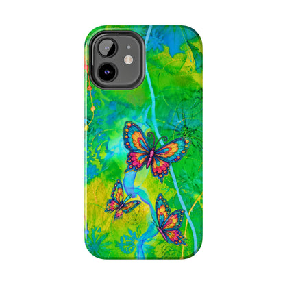 Morning Meditation - Butterfly Garden Tough Phone Case