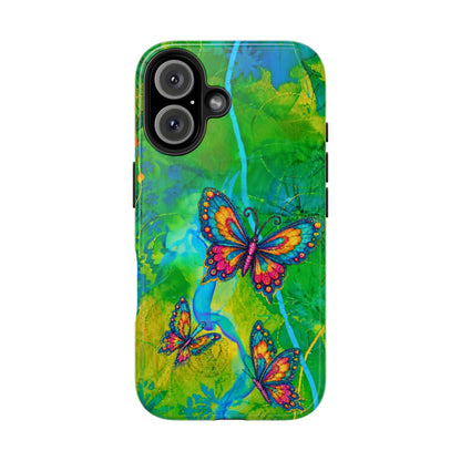 Morning Meditation - Butterfly Garden Tough Phone Case