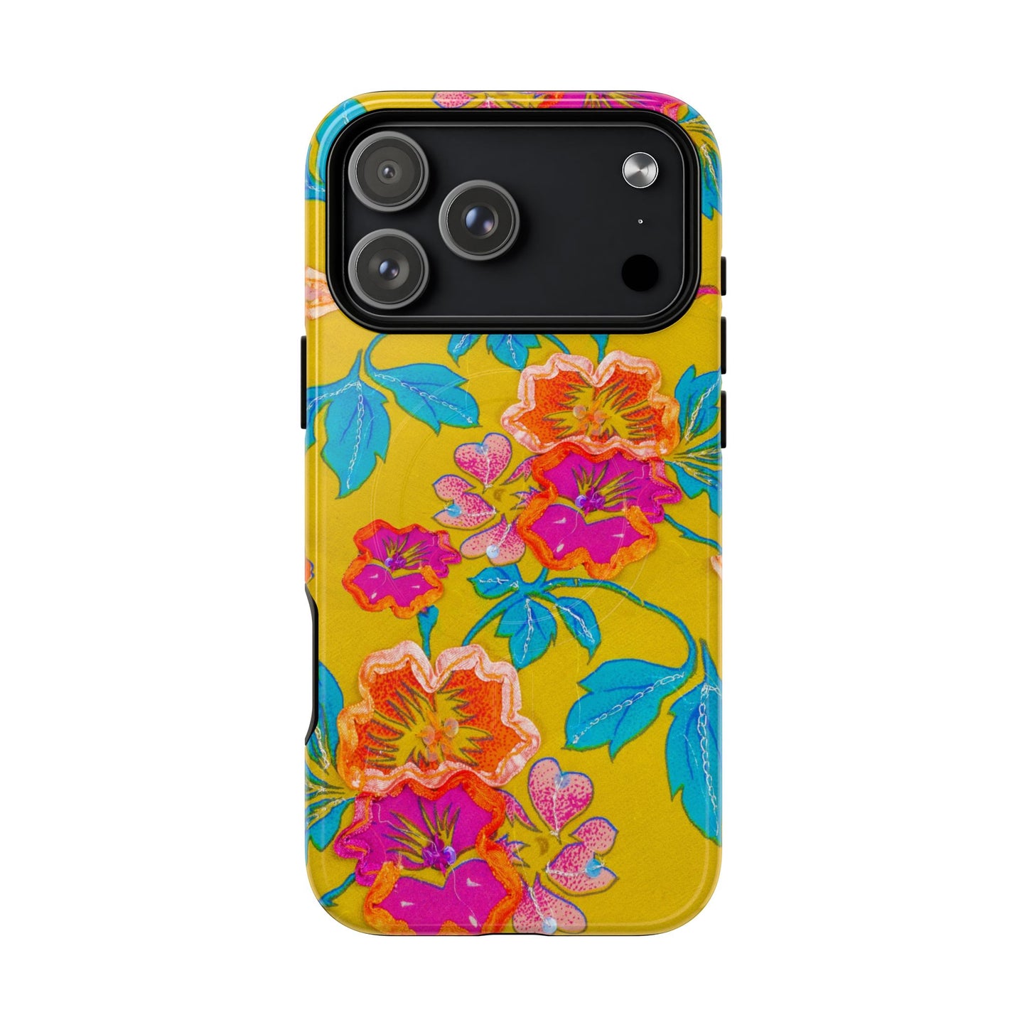 Golden Garden Bloom MagSafe Phone Cases