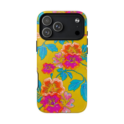 Golden Garden Bloom MagSafe Phone Cases