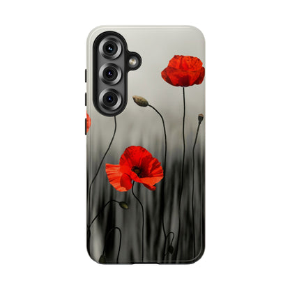 Poppy Modern Art Tough Phone Cases