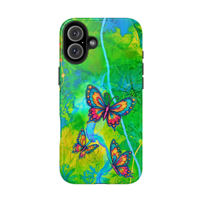 Morning Meditation - Butterfly Garden Tough Phone Case
