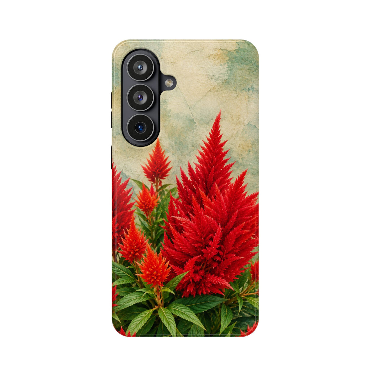 Scarlet Celosia Magnetic Phone Case — Samsung Galaxy S26