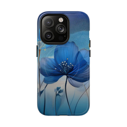 Blue Floral MagSafe Phone Cases