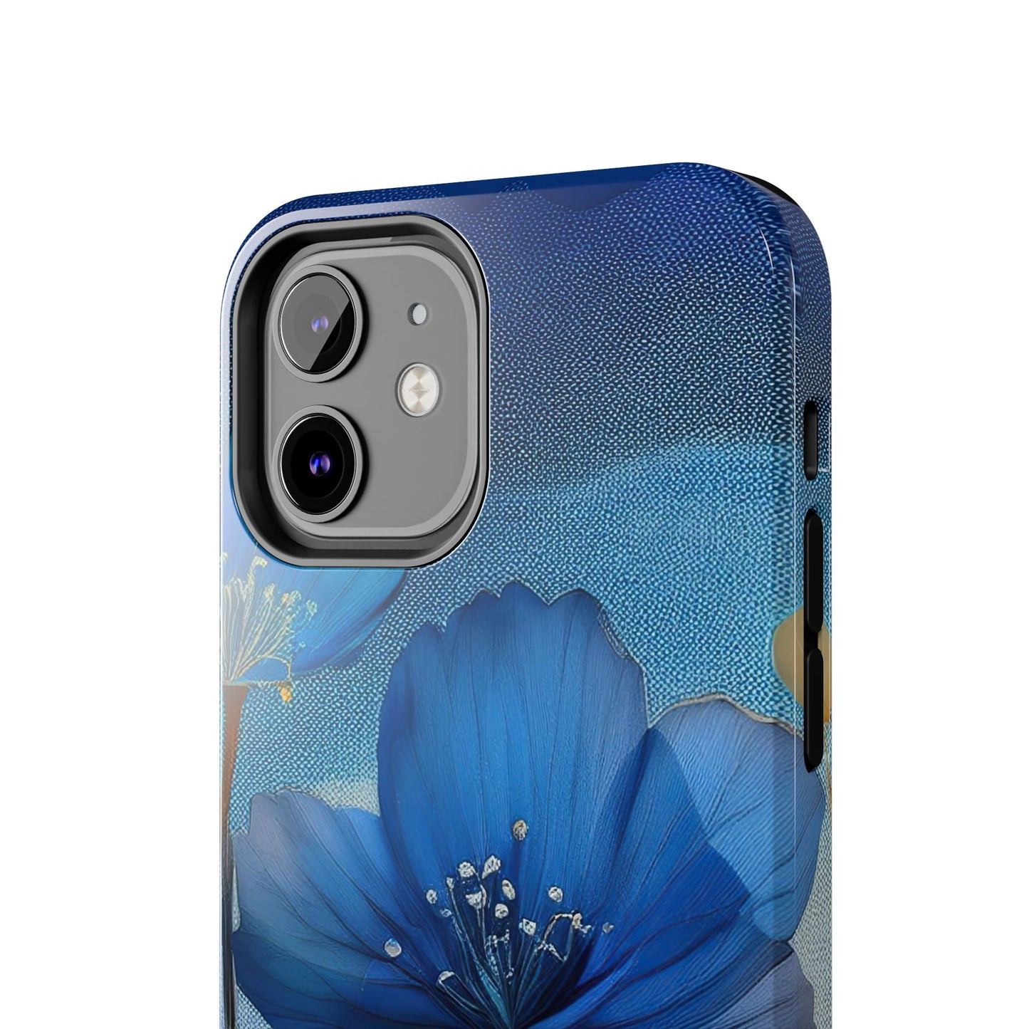 Blue Floral Tough Phone Cases
