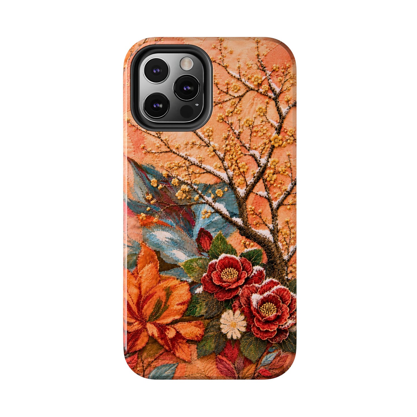 A Flower in Winter - Floral Vintage Tough Phone Case