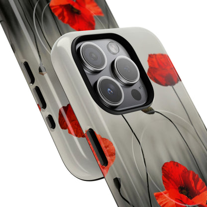 Poppy Modern Art MagSafe Phone Cases