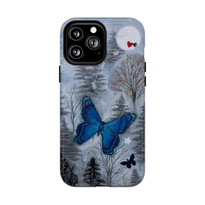 Blue Butterfly MagSafe Phone Cases