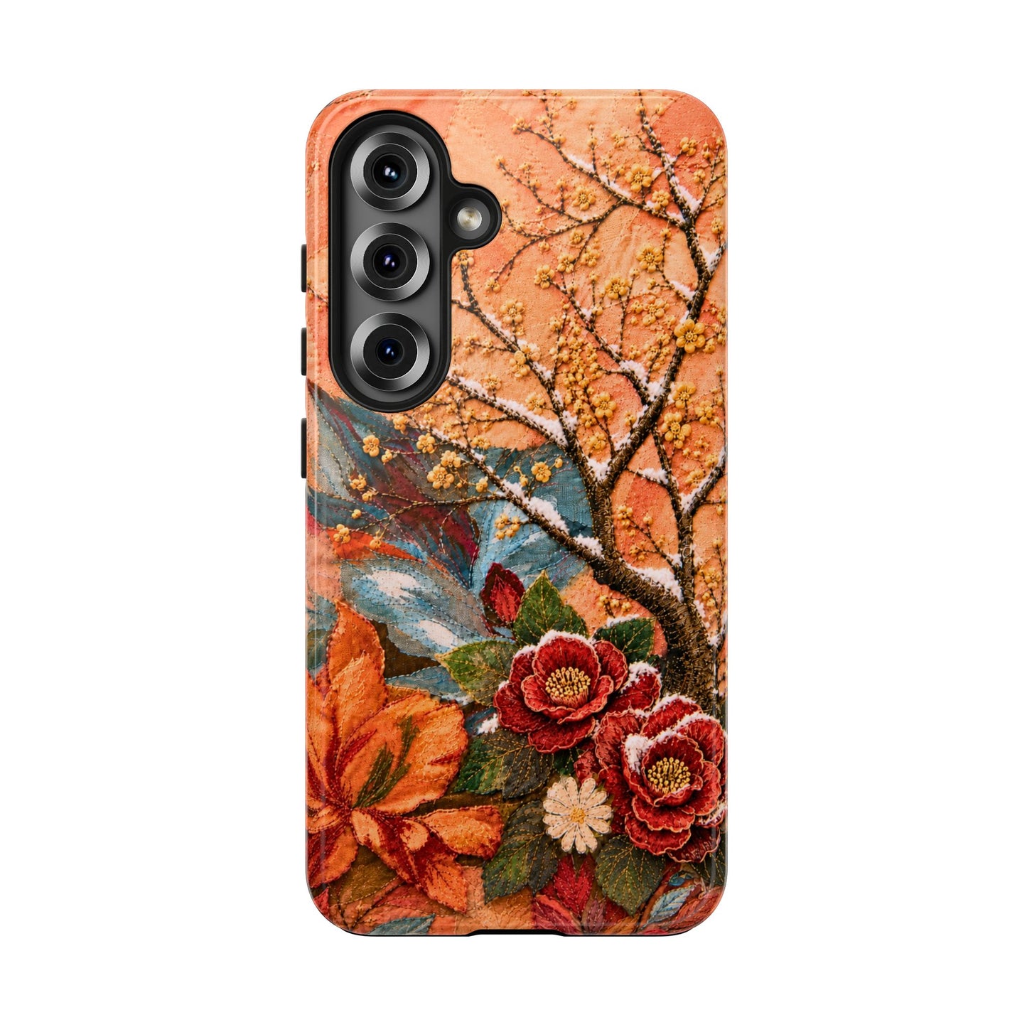 A Flower in Winter - Floral Vintage Tough Phone Case