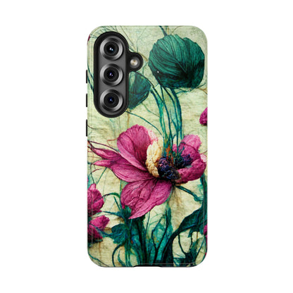 Patty's Plum Oriental Poppy Tough Phone Cases