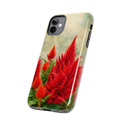 Scarlet Celosia Tough Phone Cases (iPhones & Samsung)