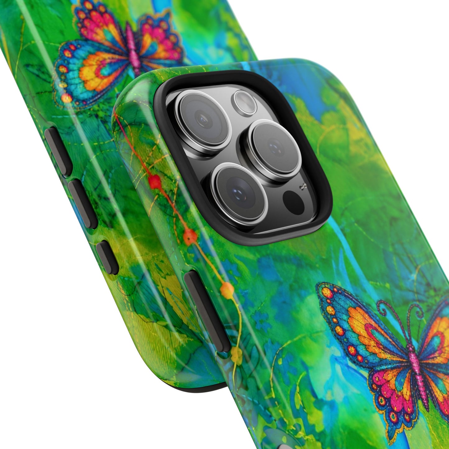 Morning Meditation - Butterfly Garden Tough Phone Case