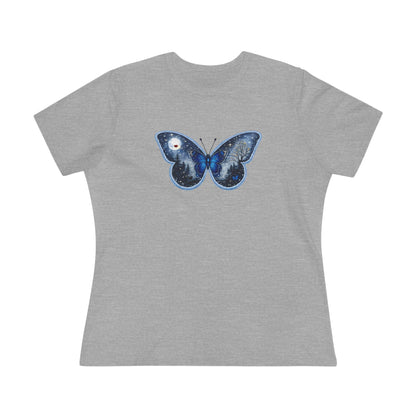 Blue Butterfly Artful Tee - Butterfly Dreamscape