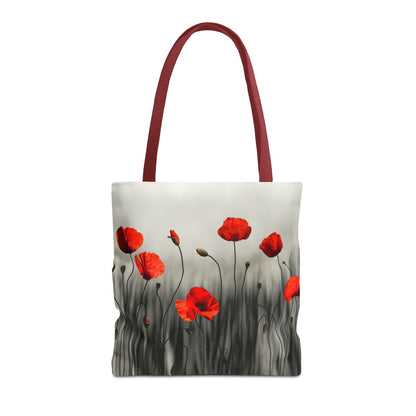 Poppy Modern Art Tote Bag