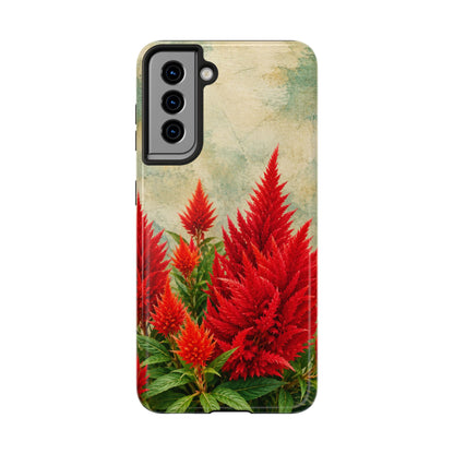 Scarlet Celosia Tough Phone Cases (iPhones & Samsung)
