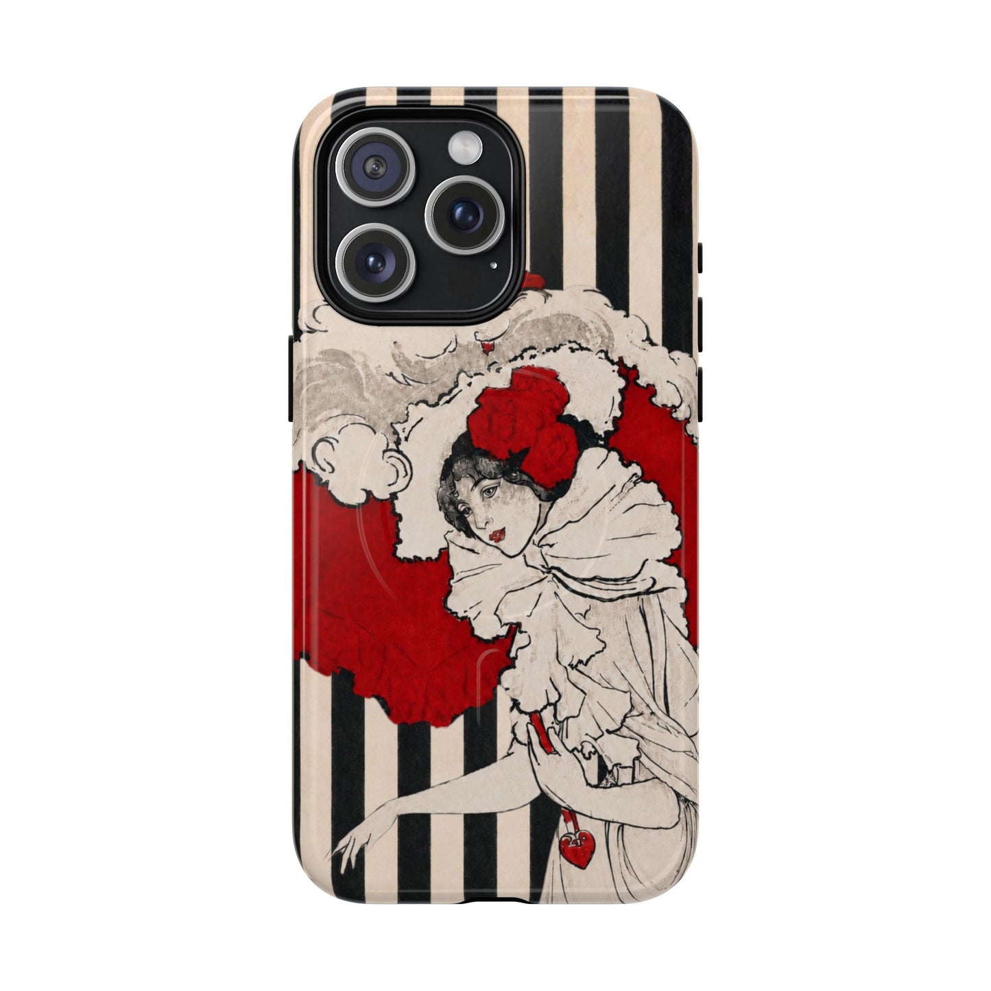 Art Nouveau: Woman in Red Hat MagSafe Phone Cases