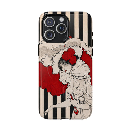 Art Nouveau: Woman in Red Hat MagSafe Phone Cases