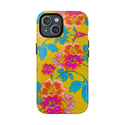 Golden Garden Bloom MagSafe Phone Cases