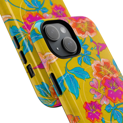 Golden Garden Bloom MagSafe Phone Cases