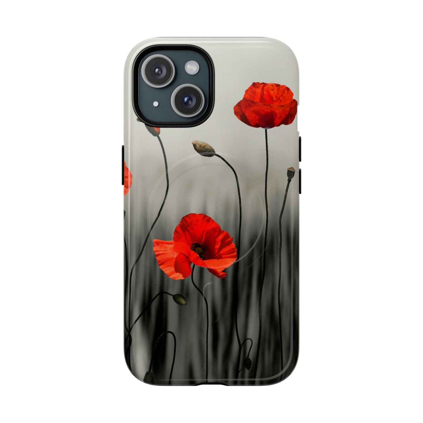 Poppy Modern Art MagSafe Phone Cases