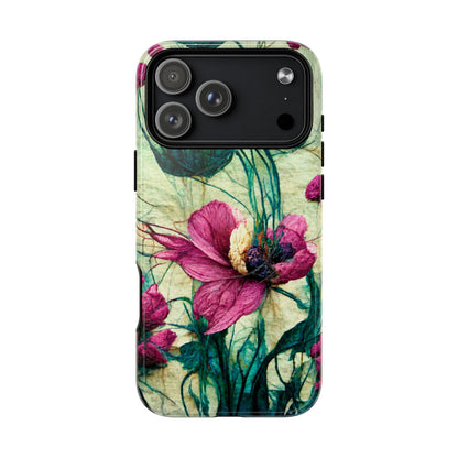 Patty's Plum Oriental Poppy Tough Magnetic Phone Cases for iPhone