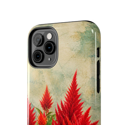 Scarlet Celosia Tough Phone Cases (iPhones & Samsung)