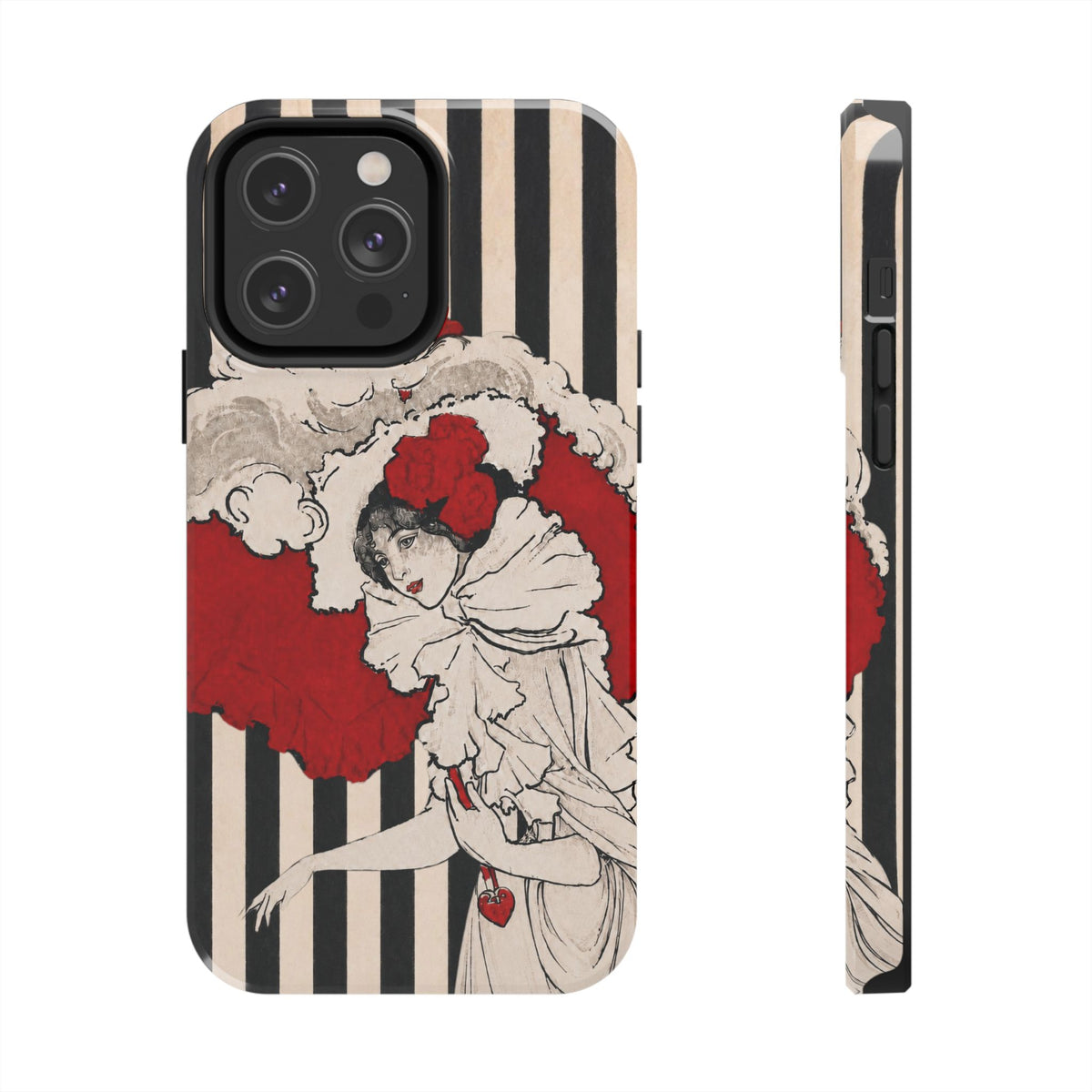 Art Nouveau Woman in Red Hat Tough Phone Cases