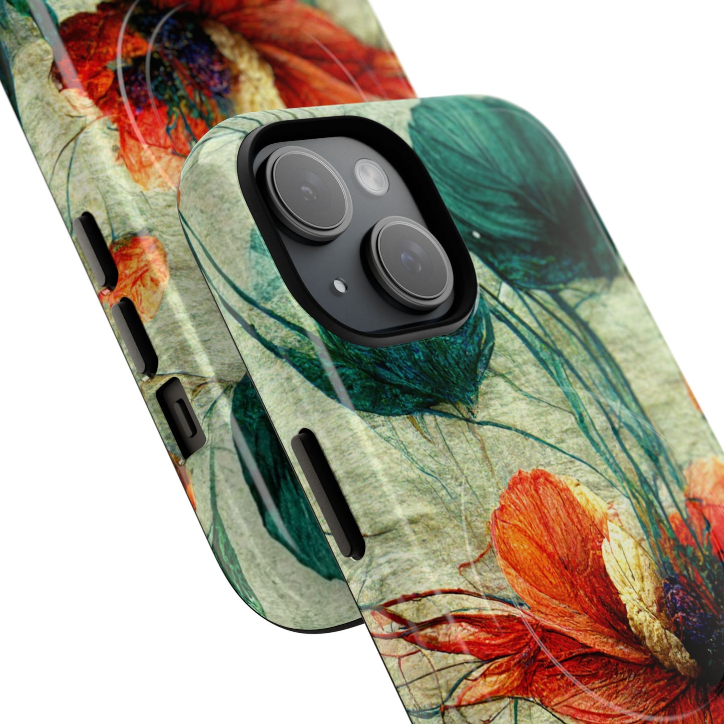 Red Flower MagSafe Phone Cases
