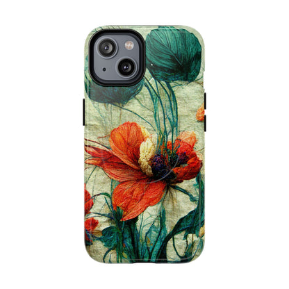 Red Flower MagSafe Phone Cases