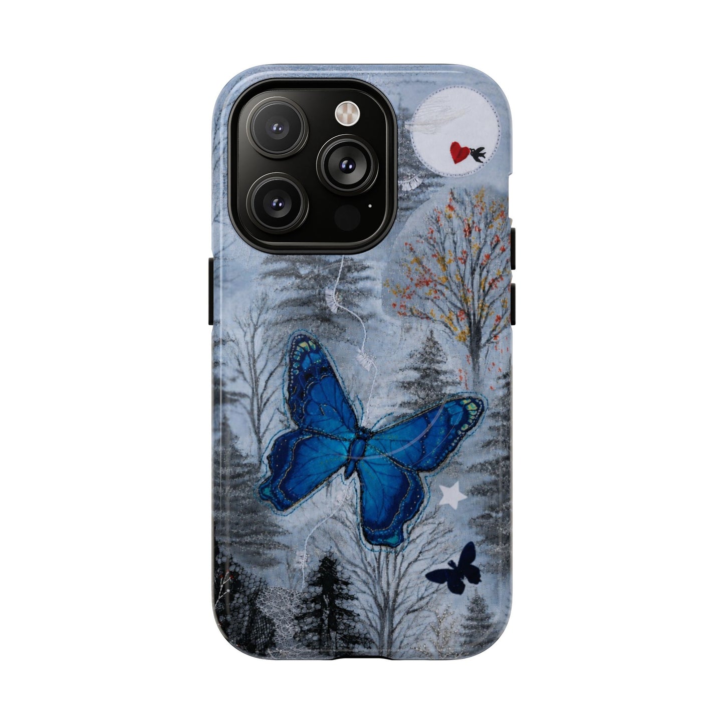 Blue Butterfly MagSafe Phone Cases