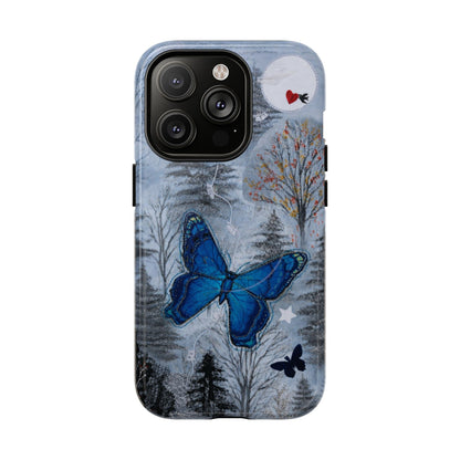 Blue Butterfly MagSafe Phone Cases