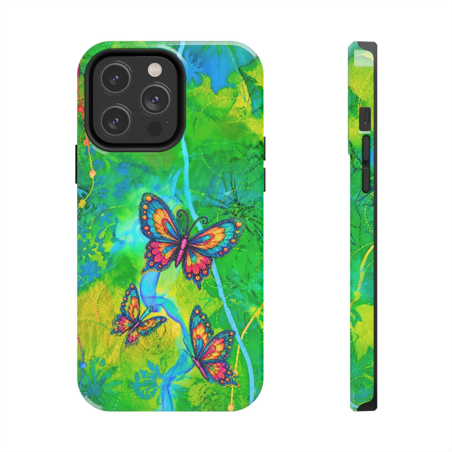 Morning Meditation - Butterfly Garden Tough Phone Case