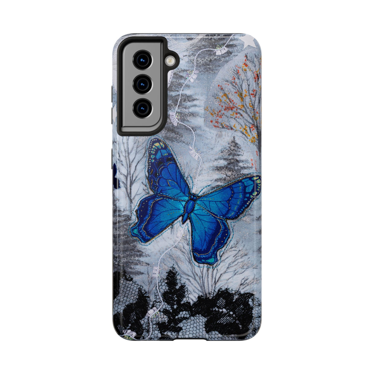 Blue Butterfly Tough Phone Cases