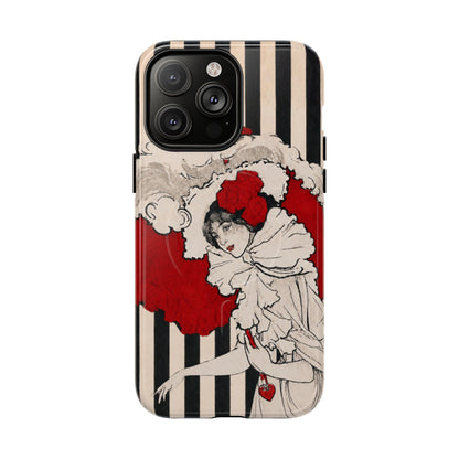 Art Nouveau: Woman in Red Hat MagSafe Phone Cases