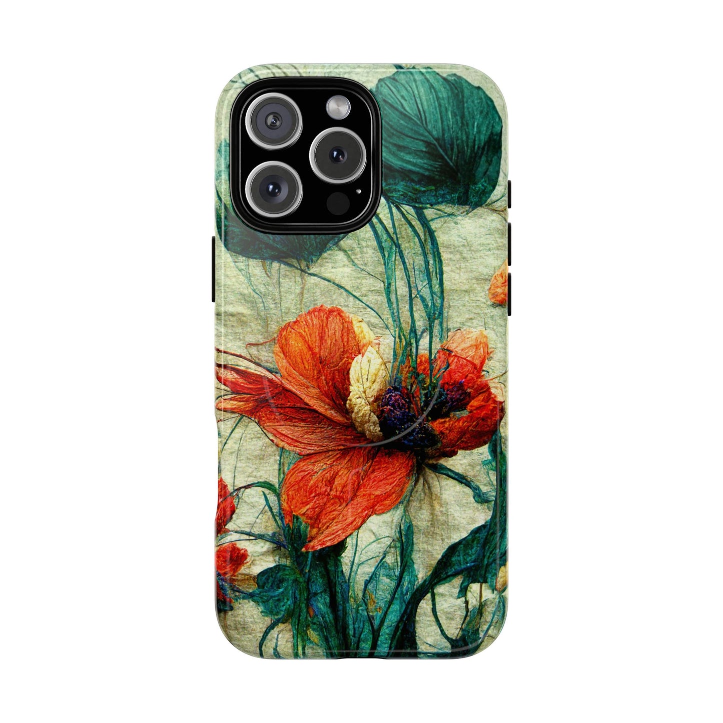 Red Flower MagSafe Phone Cases