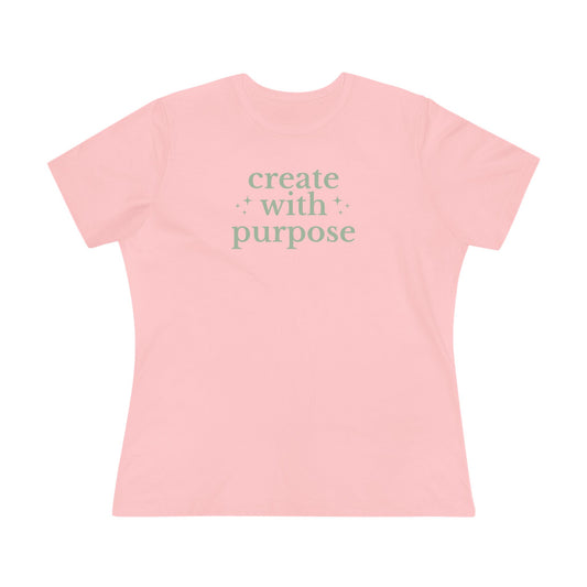 Create with Purpose - Women's Cotton Tee